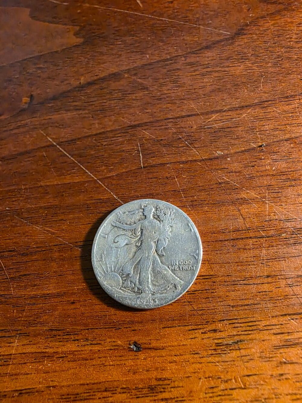 1943 D WALKING LIBERTY HALF DOLLAR SILVER
